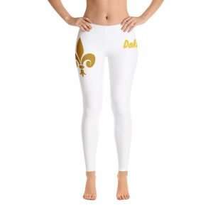 Leggings-DaRealLA™ With Fleur-de-Lis