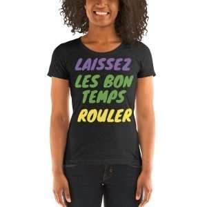 Ladies' short sleeve t-shirt-Laissez Les Bon Temps Rouler