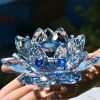 Crystal Lotus Flower Ornament - Thumbnail Image 1