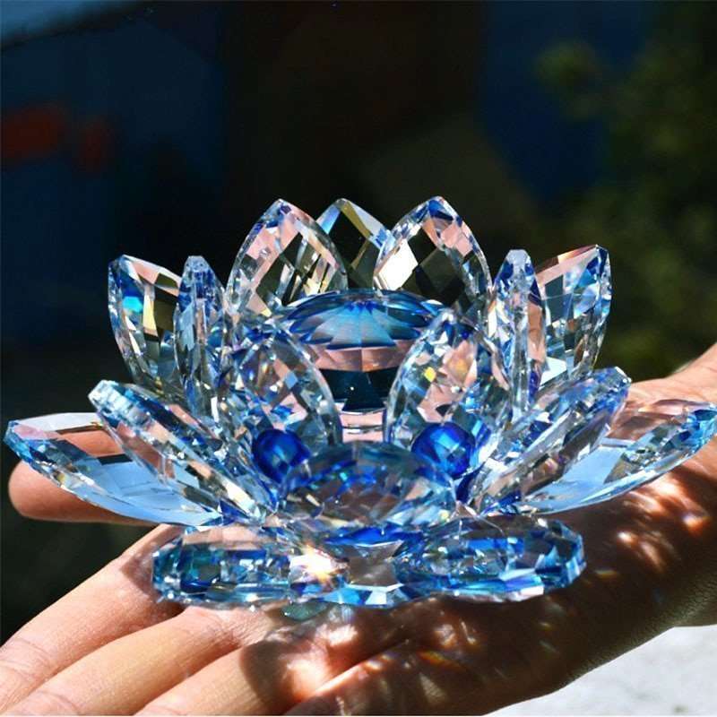 Crystal Lotus Flower Ornament - Image 1