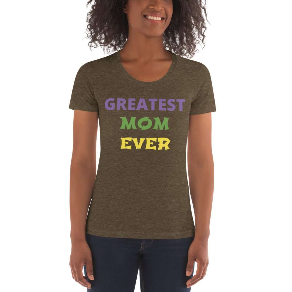 Women's Crew Neck T-shirt - GREATEST MOM EVER - Image 2