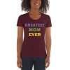 Women's Crew Neck T-shirt - GREATEST MOM EVER - Thumbnail Image 6