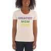 Women's Crew Neck T-shirt - GREATEST MOM EVER - Thumbnail Image 5