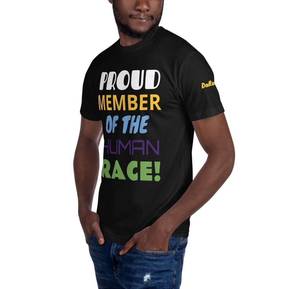Unisex Crew Neck Tee - Proud Member of the Human Race! - Image 4