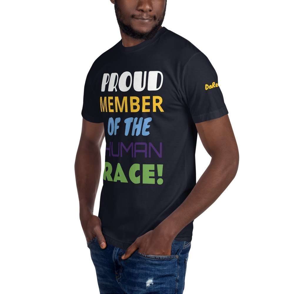 Unisex Crew Neck Tee - Proud Member of the Human Race! - Image 12