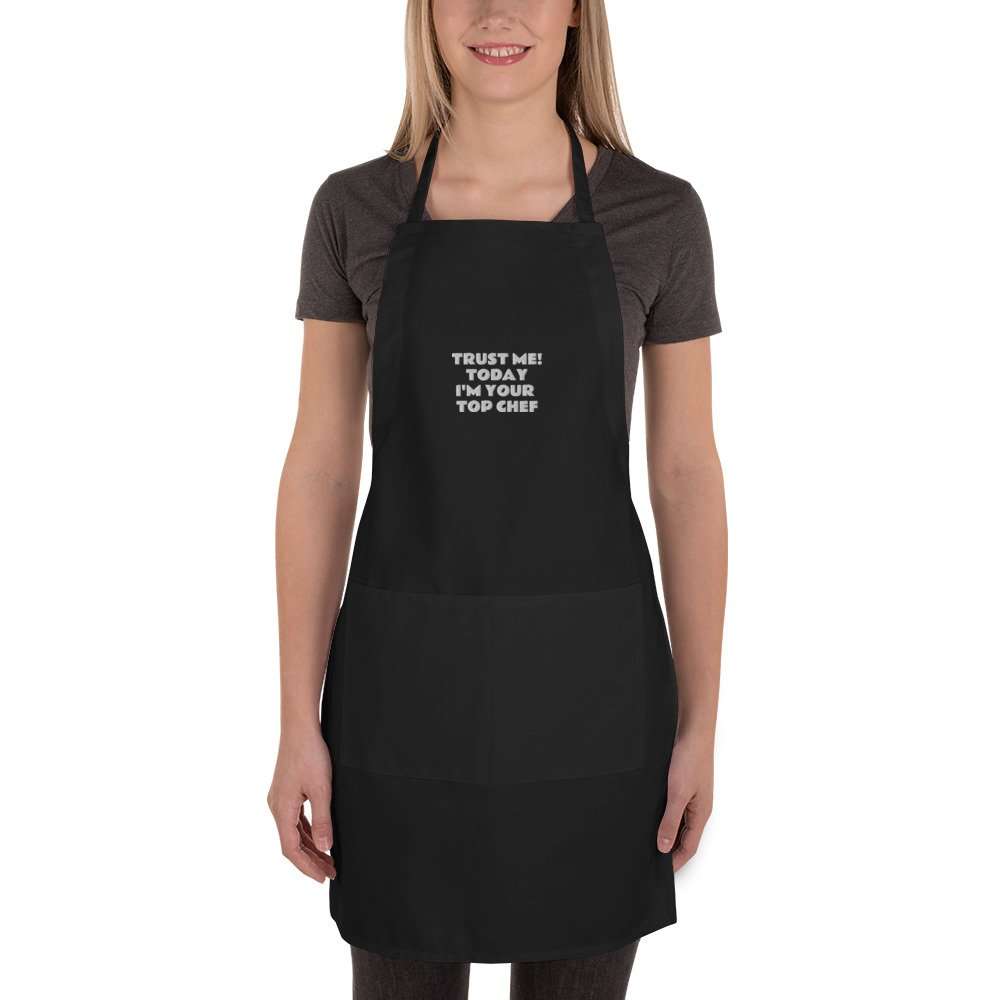 Embroidered Apron- Trust Me - Image 1
