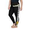 NOLA Saints All-Over Print Plus Size Leggings - Thumbnail Image 4