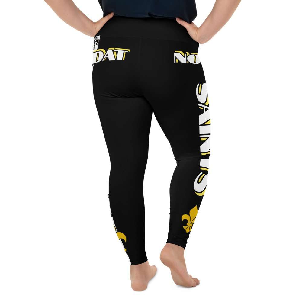 NOLA Saints All-Over Print Plus Size Leggings - Image 2