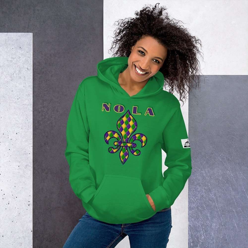 Lue's House Mardi Gras Unisex Hoodie - Image 1