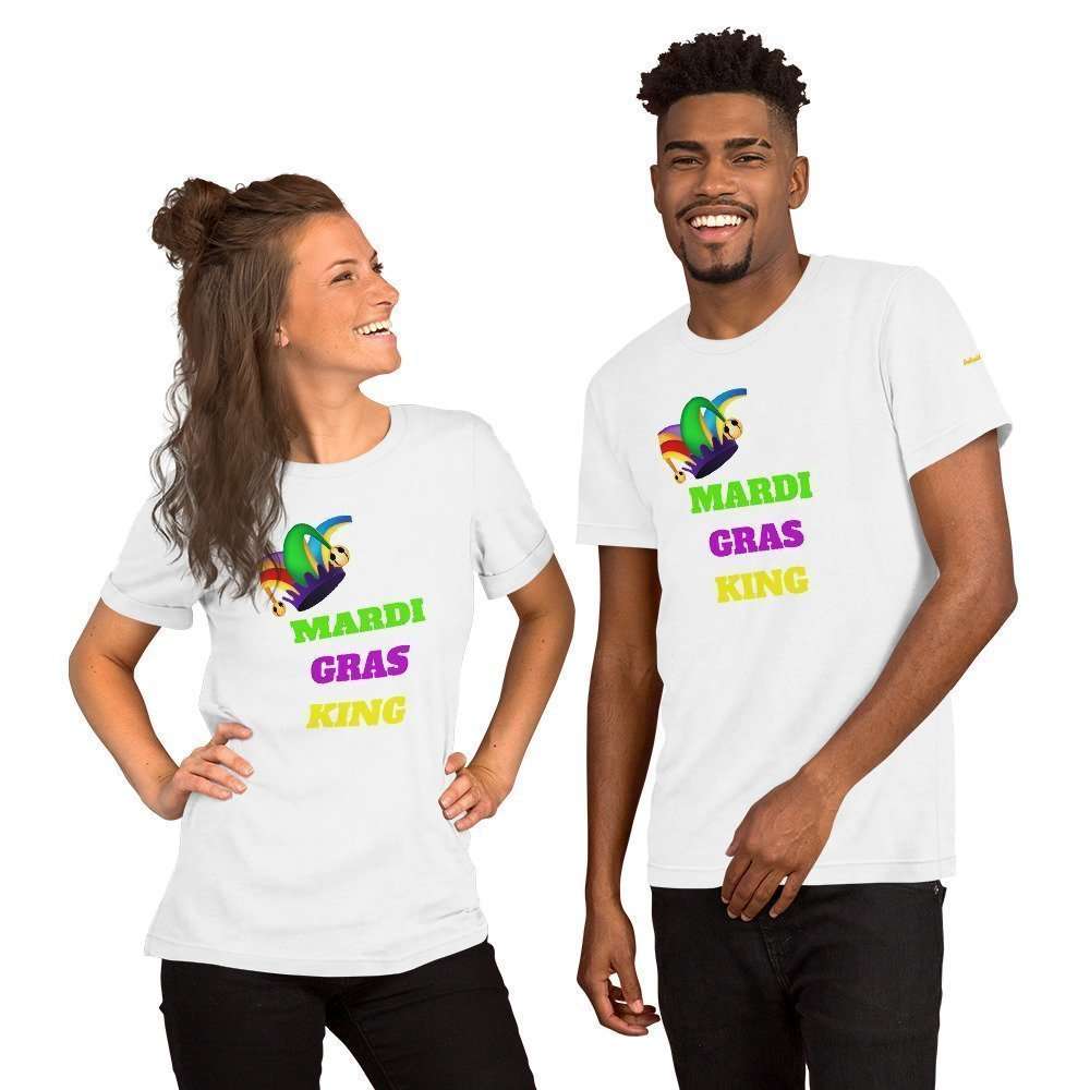 Mardi Gras King Short-Sleeve Unisex T-Shirt - Image 2