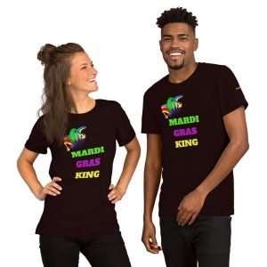 Mardi Gras King Short-Sleeve Unisex T-Shirt