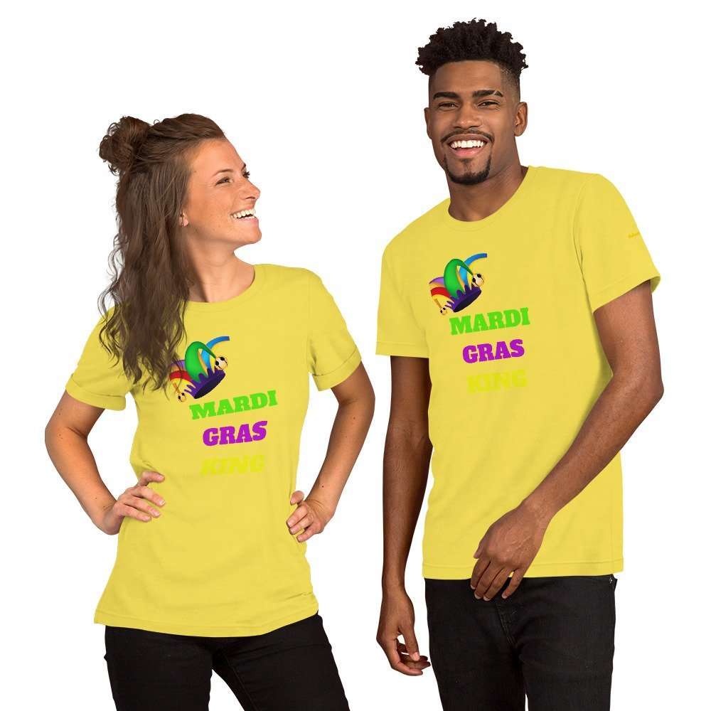 Mardi Gras King Short-Sleeve Unisex T-Shirt - Image 7