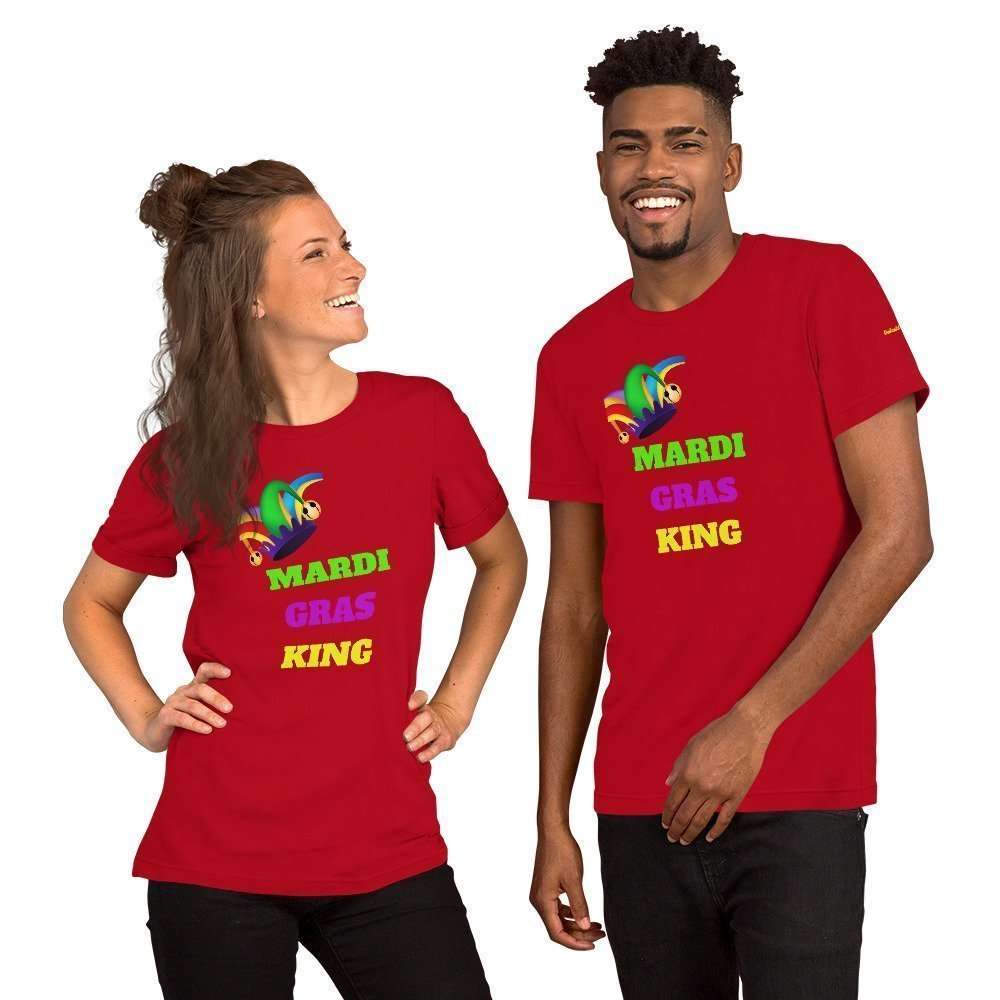 Mardi Gras King Short-Sleeve Unisex T-Shirt - Image 8