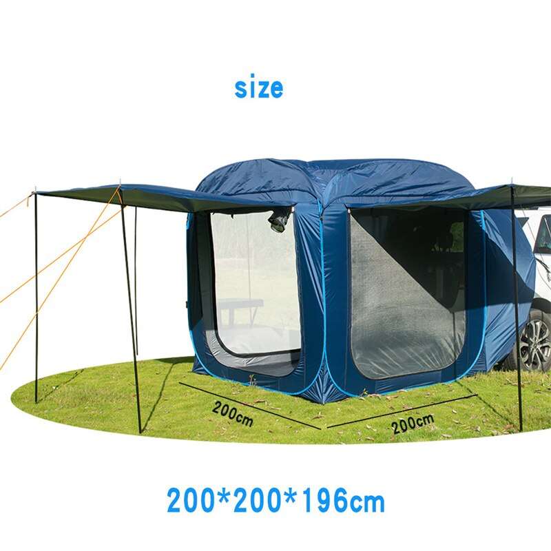 Everything Is Solar Pop Up Car Rear Tent Outdoor Camping Hiking Sunshade Tents Waterproof Windproof Self-driving Tour Car Rear Awning Trunk Tents - Image 4
