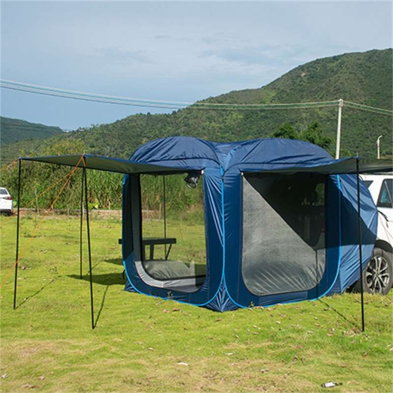 Everything Is Solar Pop Up Car Rear Tent Outdoor Camping Hiking Sunshade Tents Waterproof Windproof Self-driving Tour Car Rear Awning Trunk Tents - Image 1